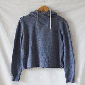 Superdry Blue Cropped Hoodie
